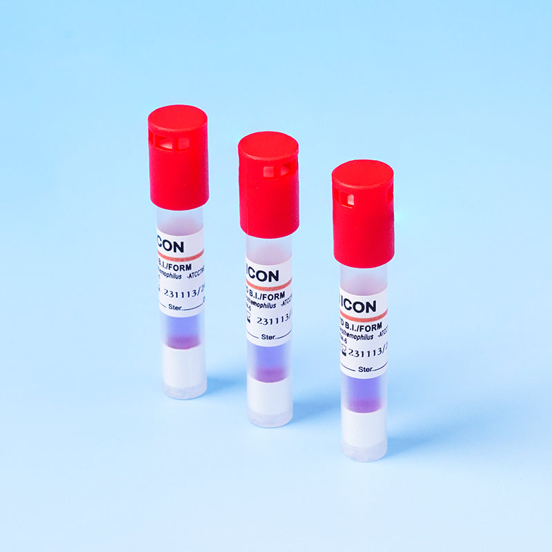 YIKONG One Control Brand Low Temperature Steam Formaldehyde Sterilization Rapid Bioindicator 50pcs/box Pressure Vapor Bioindicator