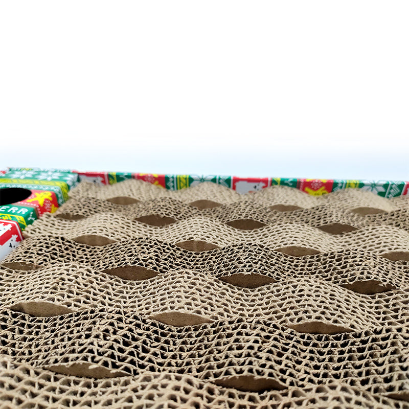 LIMING Bell box corrugated paper cat scratch board Cat Self Hi Toy Magic Scratcher Cat Scratcher Board 45*23.8*5cm