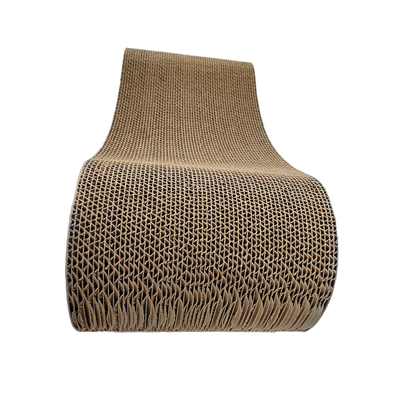 LIMING 8-shaped cat scratch board Corrugated paper British style environmentally friendly large cat scratch board with an 8-shaped shape that does not wither and protects the sofa 45*20*12.8cm